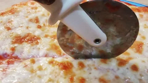 Pizza Slicing Video Stock Footage 273617556