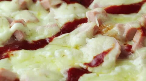 Pizza spinning closeup Stock Footage 8913625