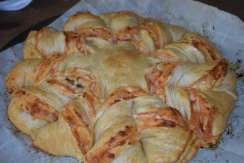 Pizza Star Bread - Pull Apart -2 Stock Photos
