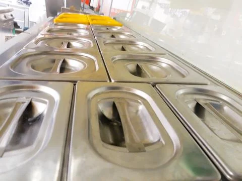 Pizza station Stock Photos