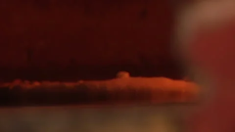 Pizza In Stone Oven Stock Footage 136063644