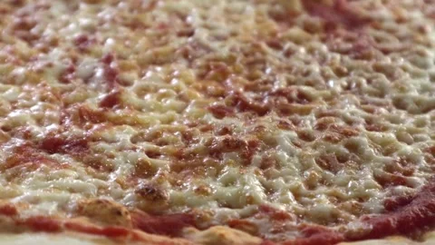 Pizza texture from the oven Stock Footage 200204200