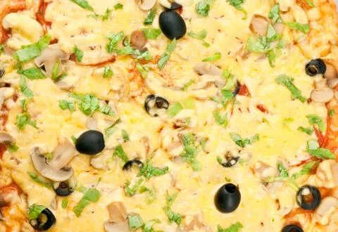 Pizza texture Stock Photos