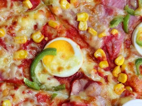 Pizza texture Foto stock