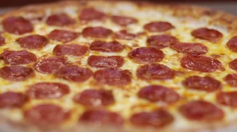 Pizza Tilt Down Stock Footage 12345381