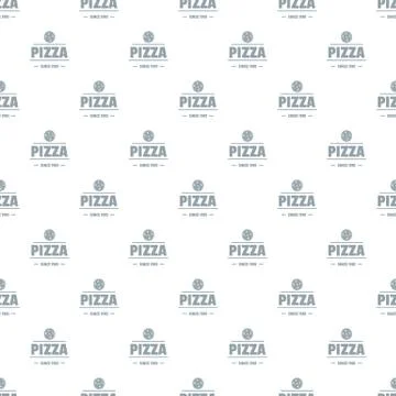 Pizza tomato pattern seamless Stock Illustration
