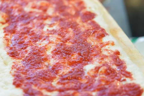 Pizza with tomato Foto stock