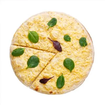 Pizza top view Stock Photos