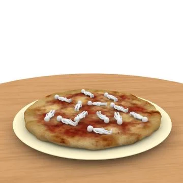 Pizza topping Stock Illustration