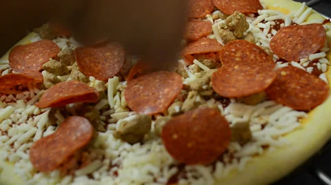 Pizza Toppings Stock Footage 39637409