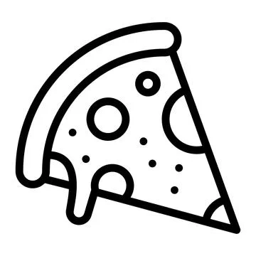 Pizza Vector Icon Design Illustration Stock Illustration
