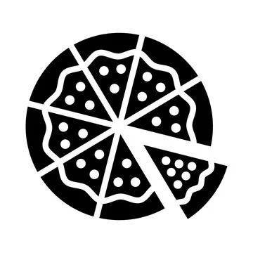 Pizza Vector Icon Design Illustration Stock Illustration