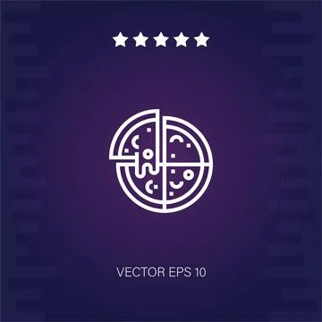 Pizza vector icon Stock Illustration