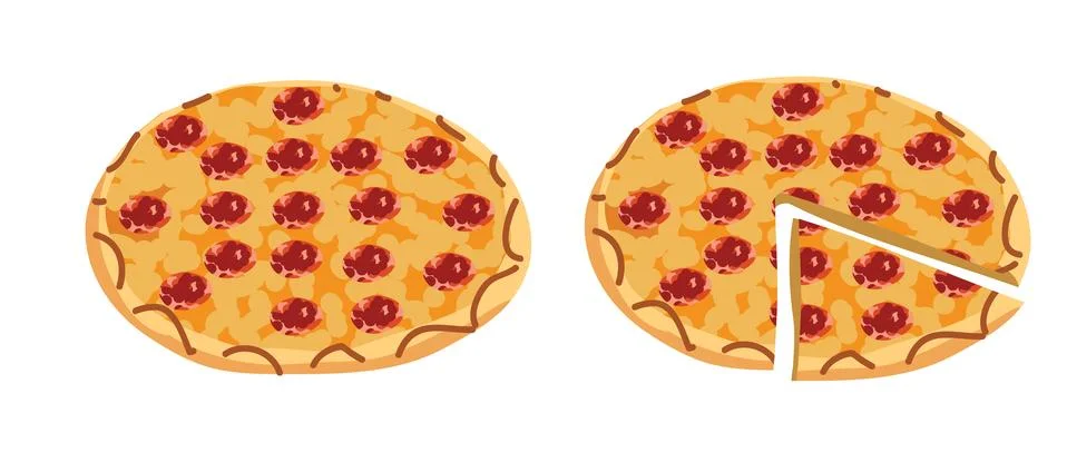 Pizza vector illustration Stock Illustration
