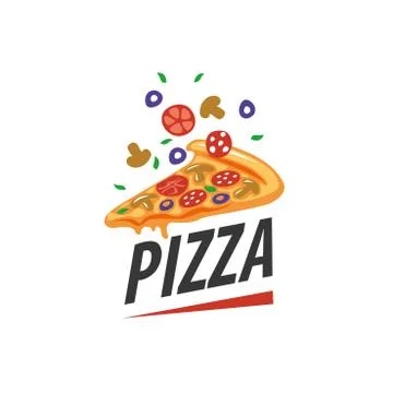 Pizza vector logo 스톡 일러스트