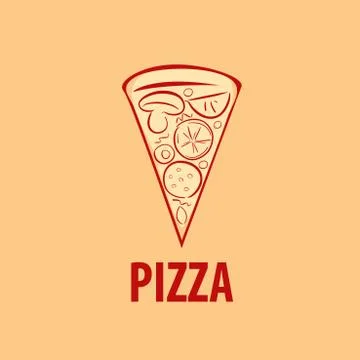 Pizza vector logo Stock Illustration