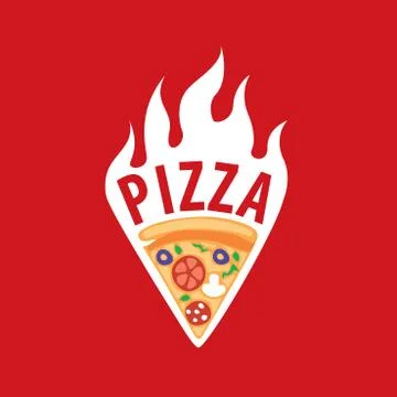 Pizza vector logo Stock Illustration