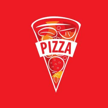 Pizza vector logo Stock Illustration