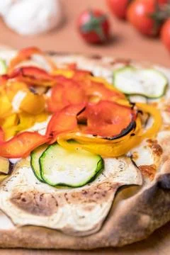 Pizza with vegetables Stock Photos