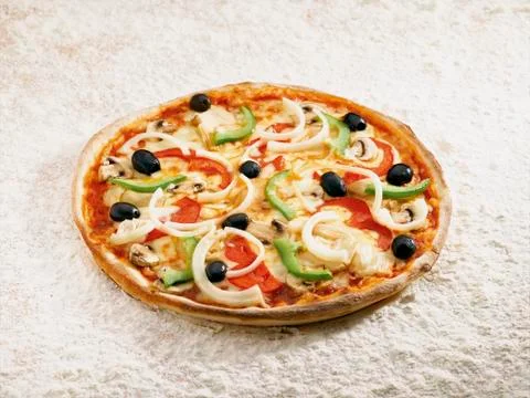 Pizza vegetale Stock Photos