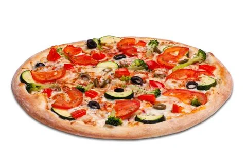 Pizza. View from above Stock Photos
