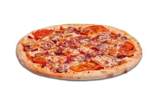Pizza. View from above Stock Photos