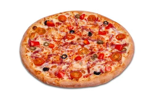 Pizza. View from above Stock Photos