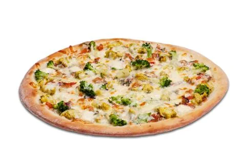 Pizza. View from above Stock Photos