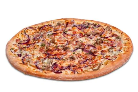 Pizza. View from above Stock Photos