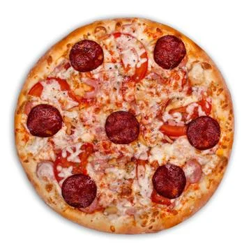 Pizza. View from above Stock Photos