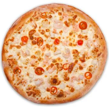 Pizza. View from above Stock Photos