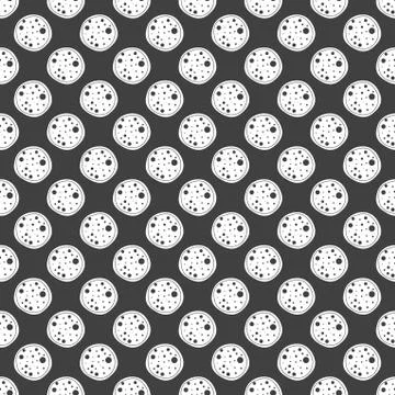 Pizza web icon. flat design. Seamless gray pattern. Illustrazione stock