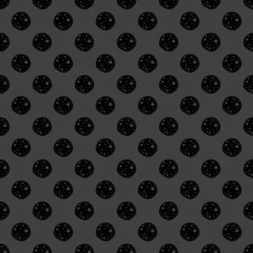 Pizza web icon. flat design. Seamless gray pattern. Stock Illustration