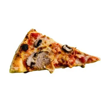 Pizza on white background-2 Stock Photos