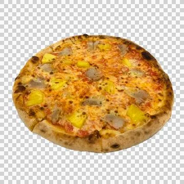 Pizza on white background Fotos Stock