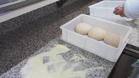 Pizzachef making pizza Stock Footage 130000201