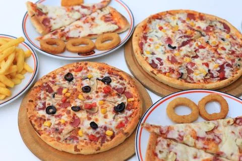 Pizza's Foto stock