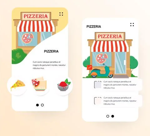 Pizzeria Stock Illustration