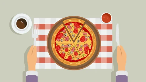 Pizzeria restaurant menu. Video stock 153289172
