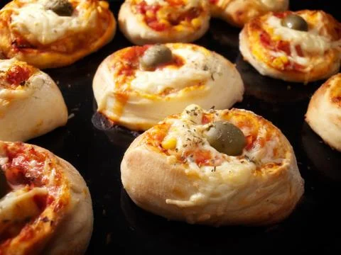 Pizzette Stock Photos
