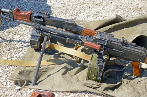 PK Machine gun Stock Photos