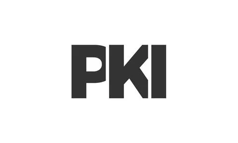 PKI logo design template with strong and modern bold text. Initial based ve.. Stock Illustration