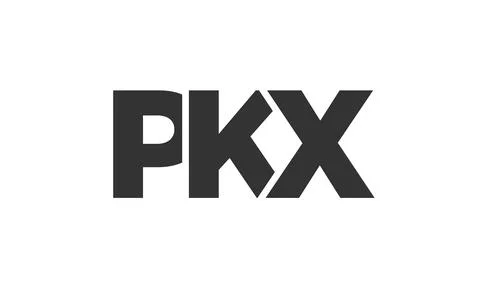 PKX logo design template with strong and modern bold text. Initial based ve.. Stock Illustration