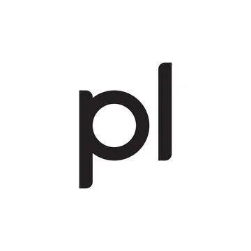 Pl initial letter vector logo icon Stock-Illustration