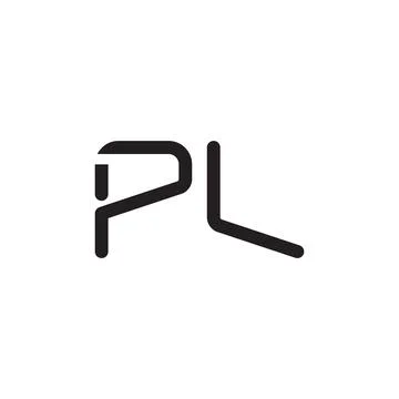 Pl initial letter vector logo icon Stock-Illustration