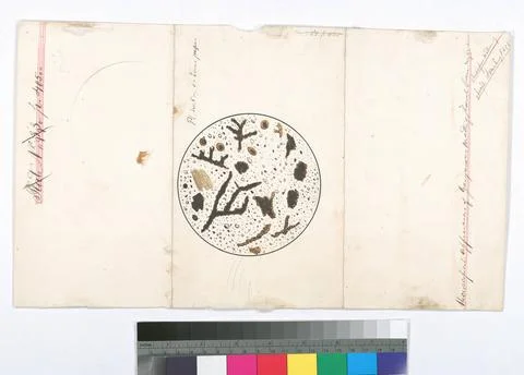 Pl. No. 5 of Dr. Jones papers : Microscopical appearances of gangrenous ma... Stock Photos