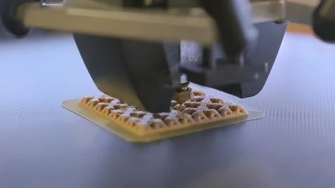 PLA 3D printing using FDM technique 库存照片