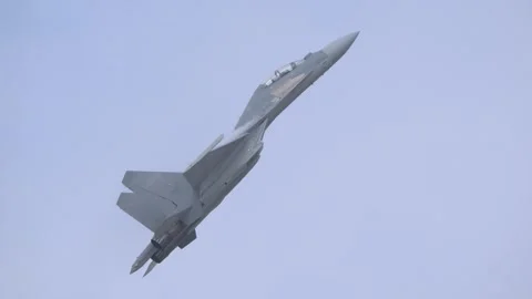 PLA Air Force, J-16 fighters at Airshow China 2024 Stock Footage 294032339