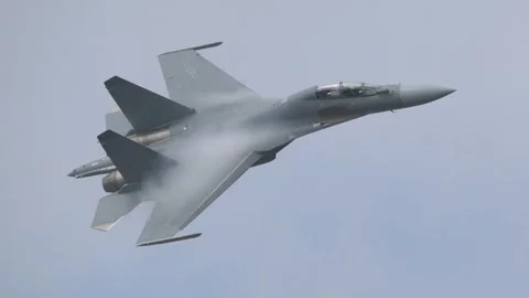 PLA Air Force, J-16 fighters at Airshow China 2024 Stock Footage 294032815