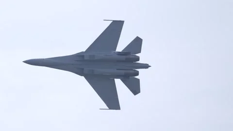 PLA Air Force, J-16 fighters at Airshow China 2024 Stock Footage 300221673